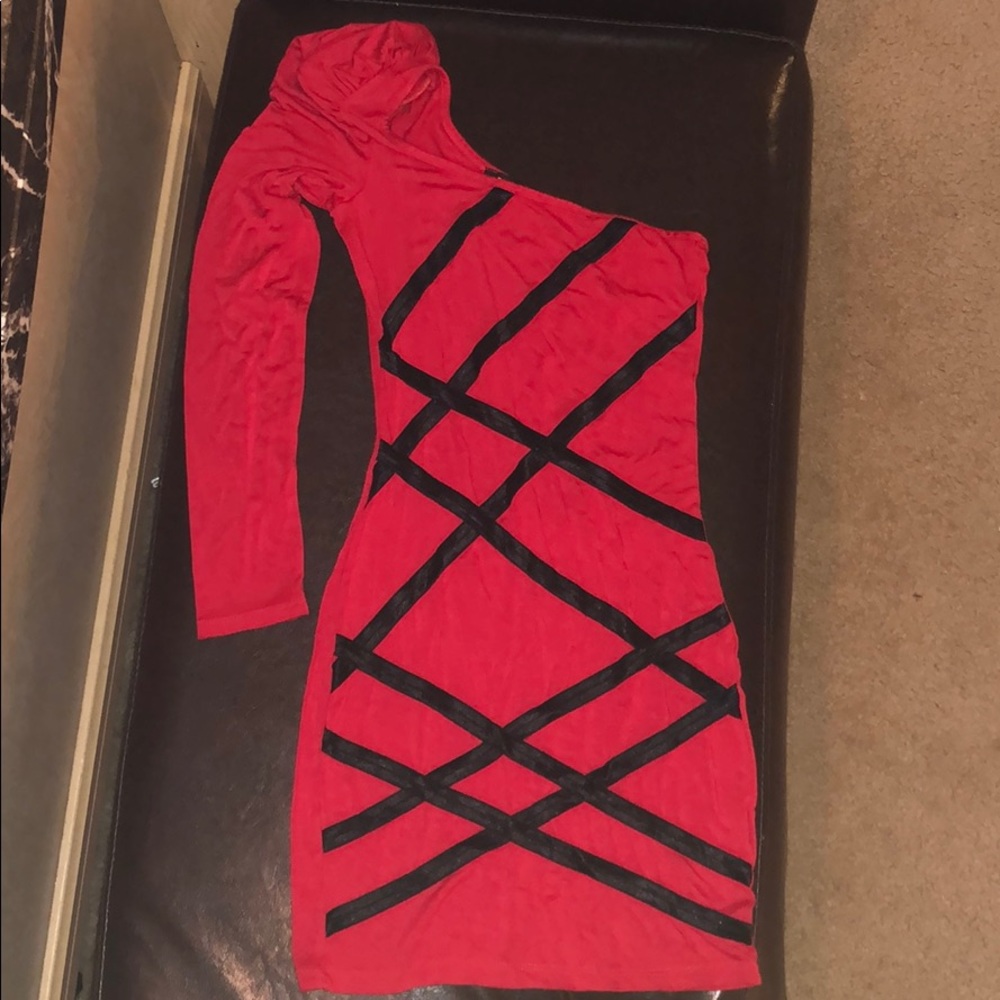 One shoulder Dress.
